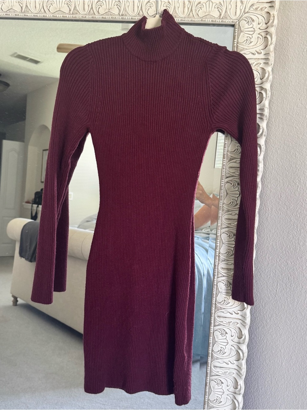 Abercrombie & Fitch Women's Rib-Knit Burgundy Sweater XSP - NWOT. Super soft!